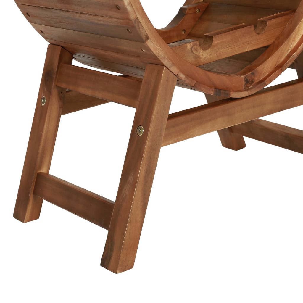 vidaXL Ραφιέρα/Σταντ Κρασιών για 13 Φιάλες από Μασίφ Ξύλο Ακακίας