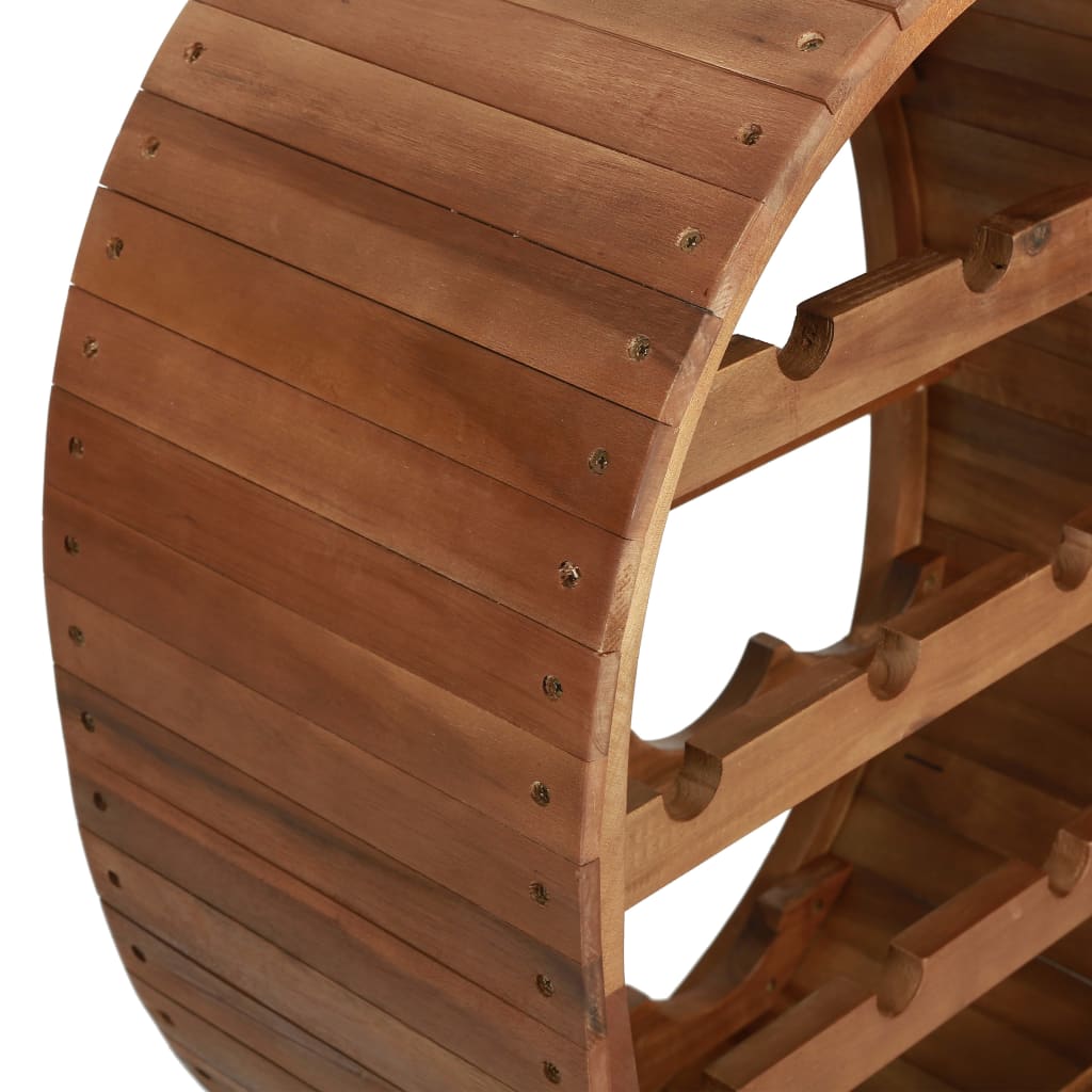 vidaXL Ραφιέρα/Σταντ Κρασιών για 13 Φιάλες από Μασίφ Ξύλο Ακακίας