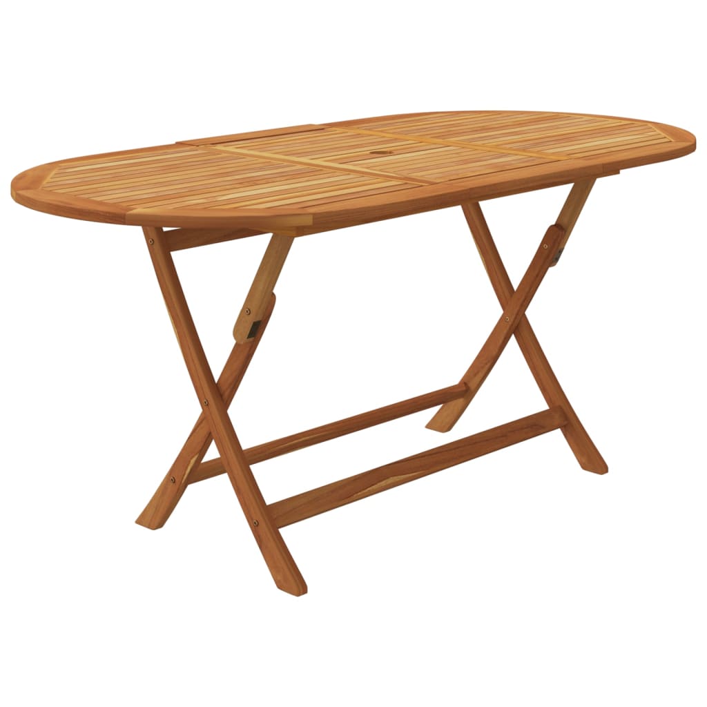 vidaXL Σετ Τραπεζαρίας Εξ. Χώρου Πτυσσόμενο 7 τεμ. Μασίφ Ξύλο Ακακίας