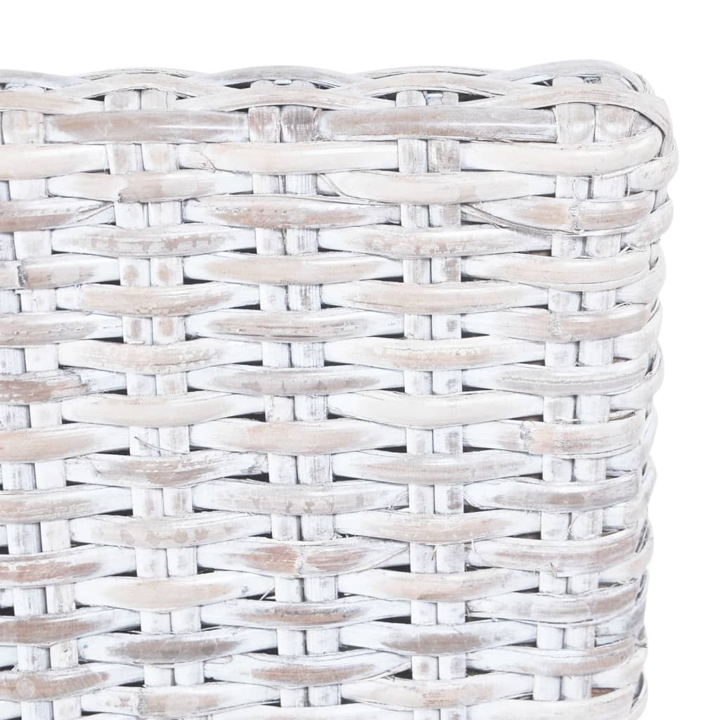 vidaXL Καρέκλες Τραπεζαρίας 2 τεμ. Αν. Καφέ από Ρατάν Kubu Ξύλο Μαόνι