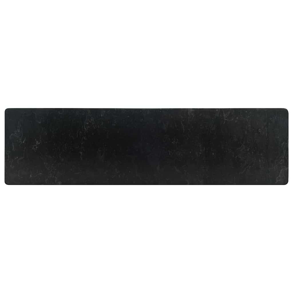 vidaXL Νιπτήρας Γυαλιστερό Μαύρο 45 x 30 x 12 εκ. Μαρμάρινος