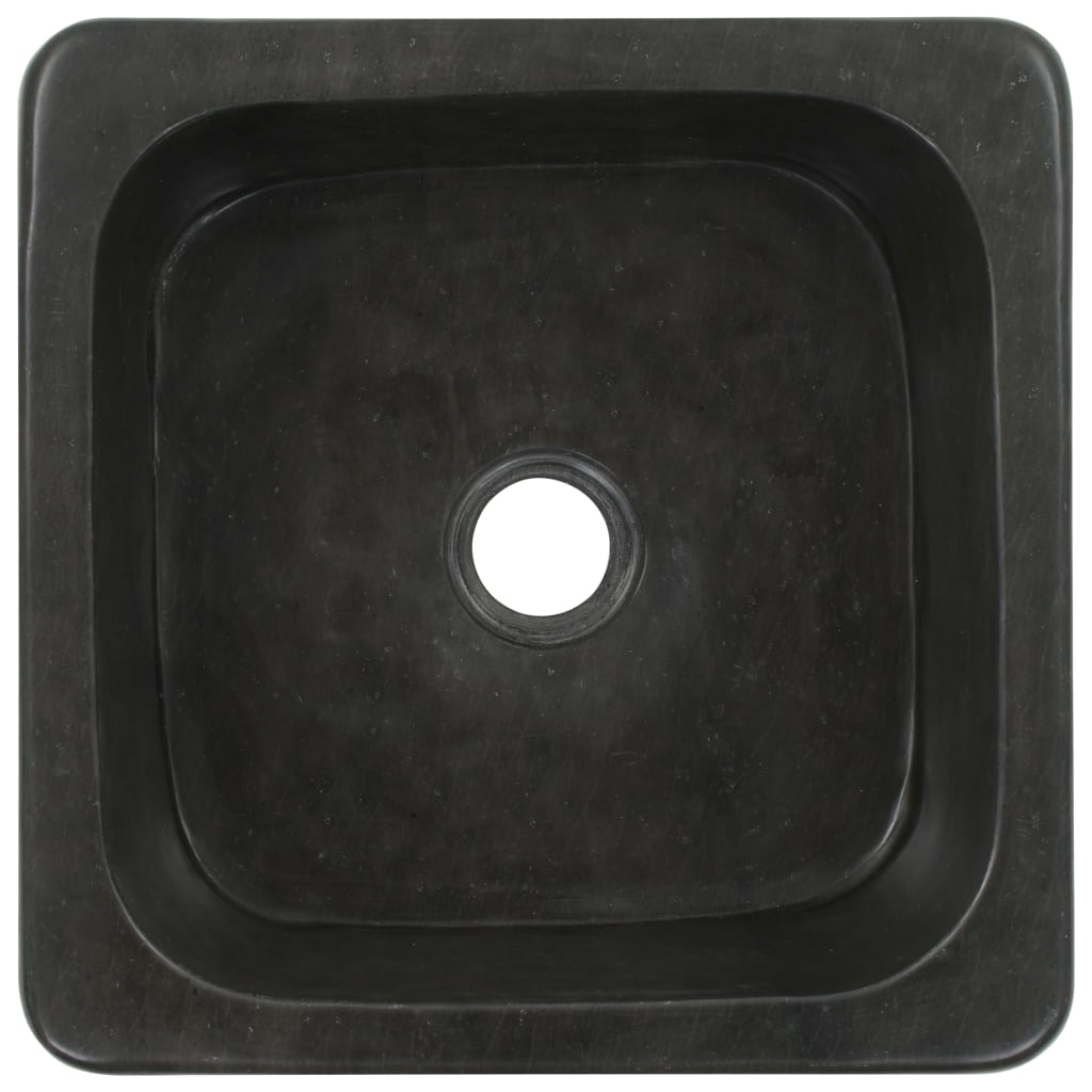 vidaXL Νιπτήρας Μαύρος 30 x 30 x 15 εκ. από Riverstone