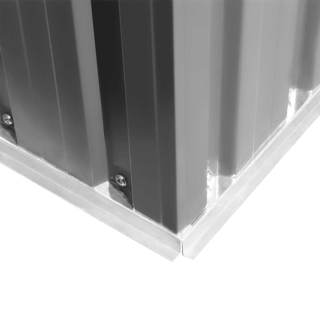 vidaXL Αποθήκη Κήπου Γκρι 257 x 298 x 178 εκ. από Μέταλλο