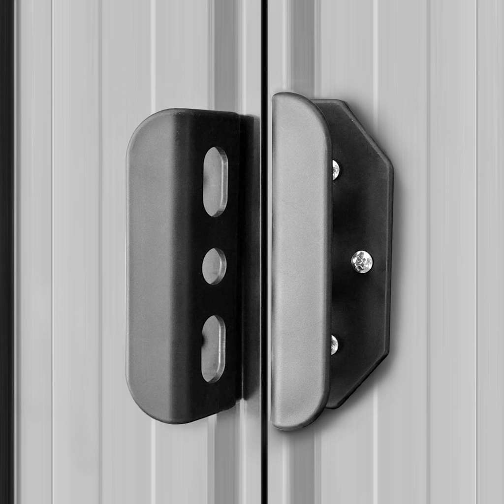 vidaXL Αποθήκη Κήπου Γκρι 257 x 298 x 178 εκ. από Μέταλλο