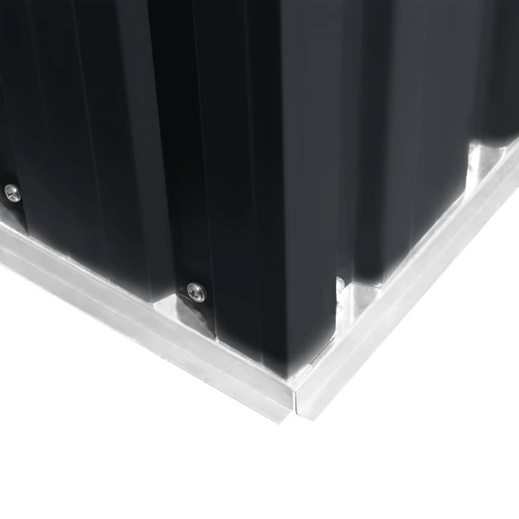 vidaXL Αποθήκη Κήπου Ανθρακί 257 x 298 x 178 εκ. από Μέταλλο