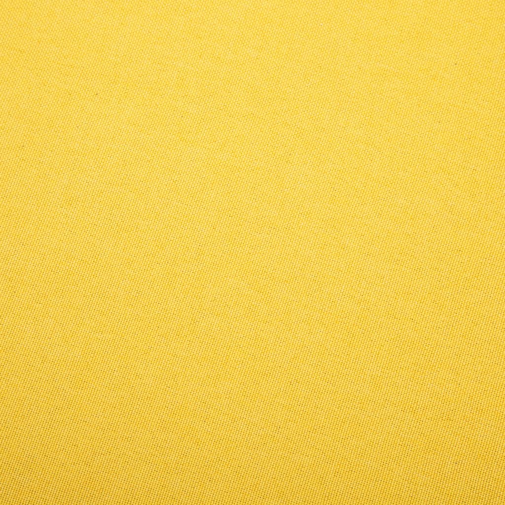 vidaXL Πολυθρόνα Χωρίς Μπράτσα Κίτρινη Υφασμάτινη