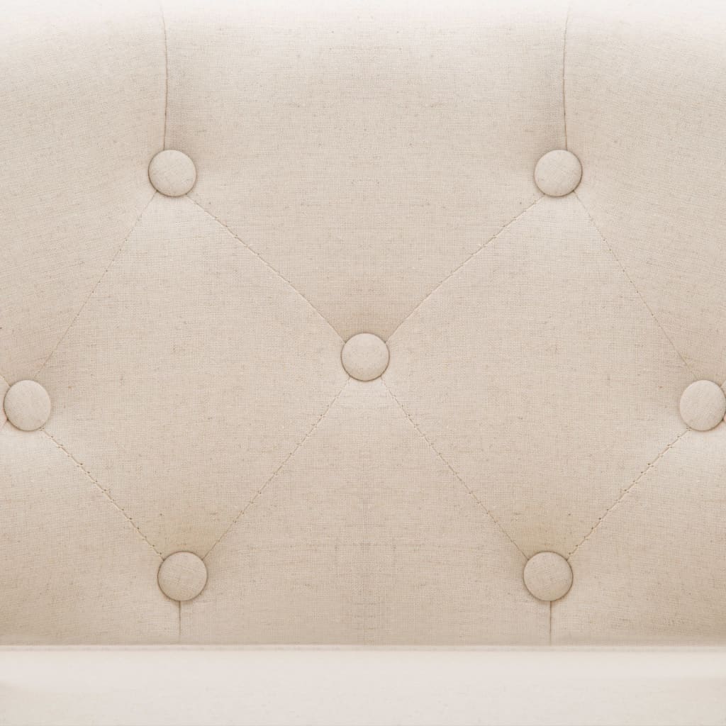 vidaXL Πολυθρόνα Μπεζ Υφασμάτινη