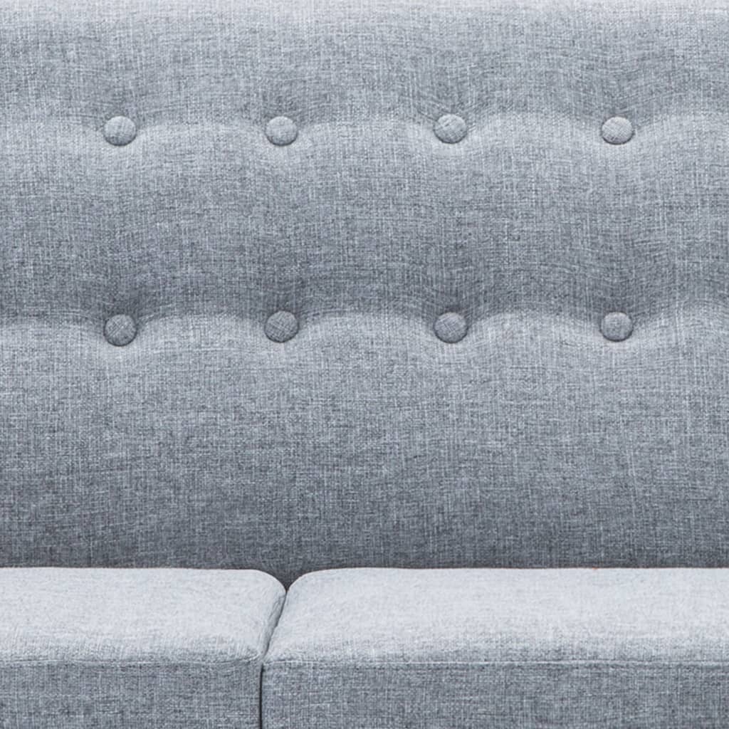 vidaXL Καναπές Γωνιακός Ανοιχτό Γκρι 171,5x138x81,5 εκ. Υφασμάτινος
