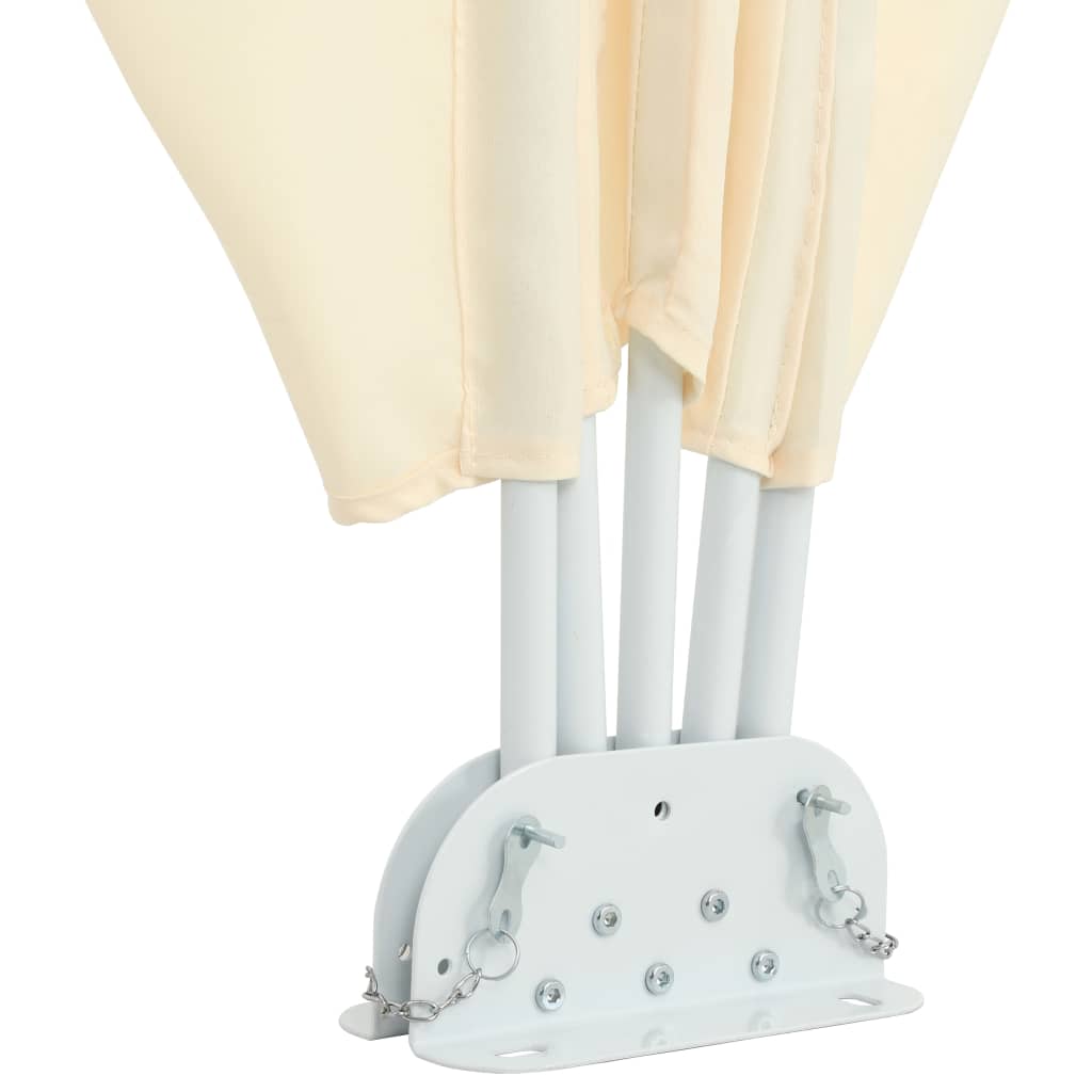 vidaXL Σκίαστρο Βεράντας Πλαϊνό Πτυσσόμενο Κρεμ 240 x 160 εκ.