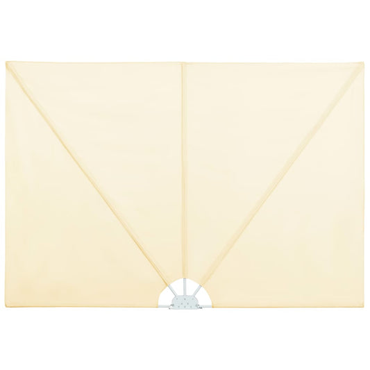 vidaXL Σκίαστρο Βεράντας Πλαϊνό Πτυσσόμενο Κρεμ 300 x 150 εκ.