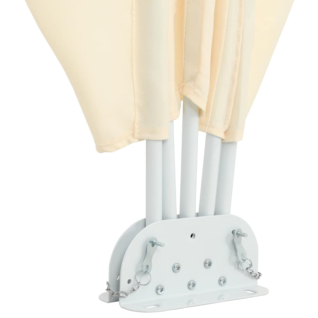 vidaXL Σκίαστρο Βεράντας Πλαϊνό Πτυσσόμενο Κρεμ 300 x 150 εκ.