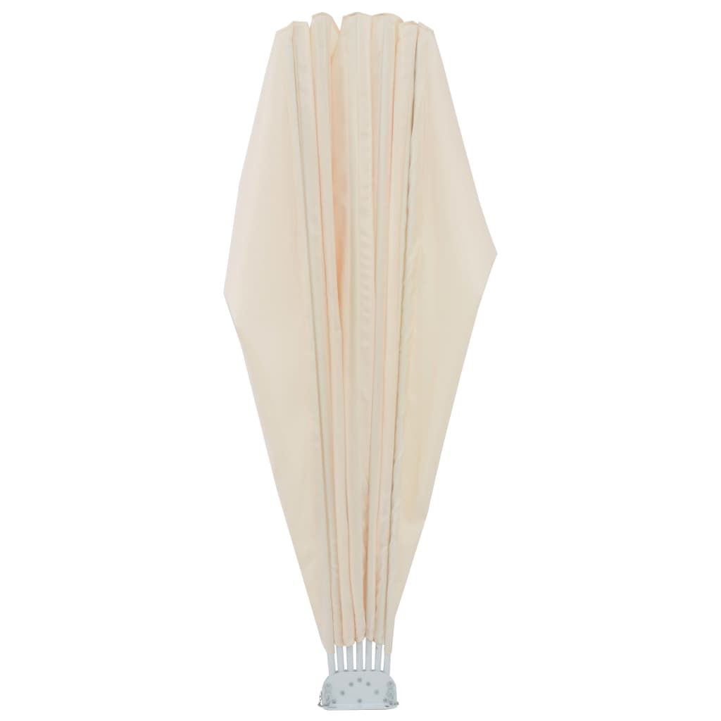 vidaXL Σκίαστρο Βεράντας Πλαϊνό Πτυσσόμενο Κρεμ 200 εκ.