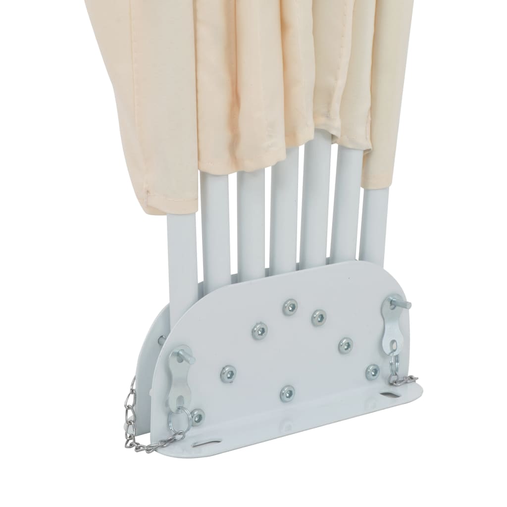 vidaXL Σκίαστρο Βεράντας Πλαϊνό Πτυσσόμενο Κρεμ 200 εκ.