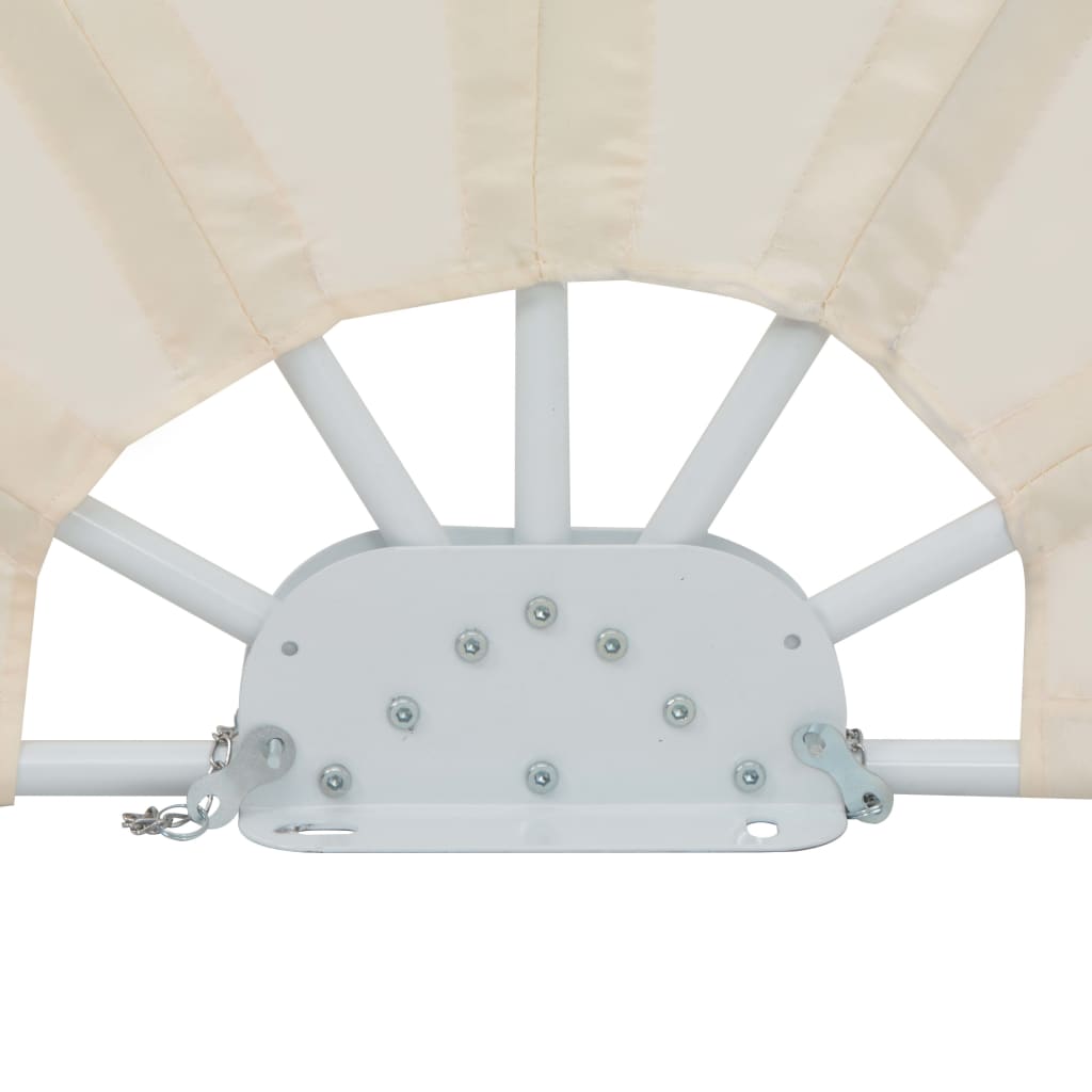 vidaXL Σκίαστρο Βεράντας Πλαϊνό Πτυσσόμενο Κρεμ 200 εκ.