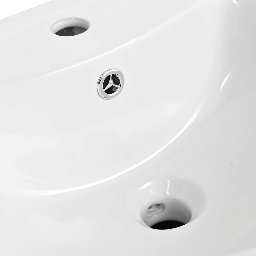 vidaXL Λεκάνη Λευκό 52 x 45 x 49 εκ Γυαλιστερή Κεραμική
