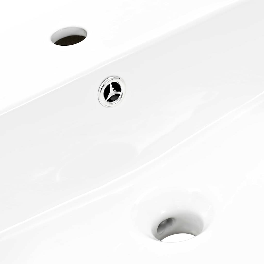 vidaXL Λεκάνη Λευκό 50 x 45 x 41 εκ. Γυαλιστερή Κεραμική