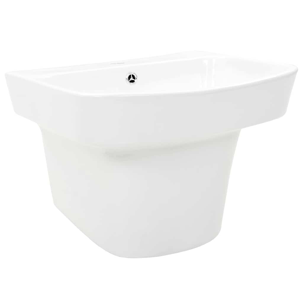 vidaXL Λεκάνη Λευκό 50 x 45 x 41 εκ. Γυαλιστερή Κεραμική