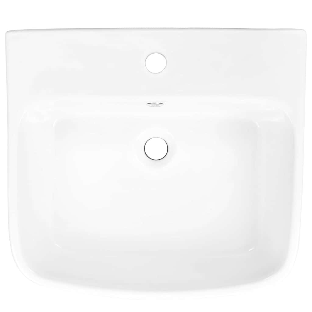 vidaXL Λεκάνη Λευκό 50 x 45 x 41 εκ. Γυαλιστερή Κεραμική