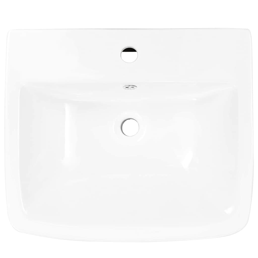 vidaXL Λεκάνη Λευκό 53 x 44 x 37 εκ. Γυαλιστερή Κεραμική