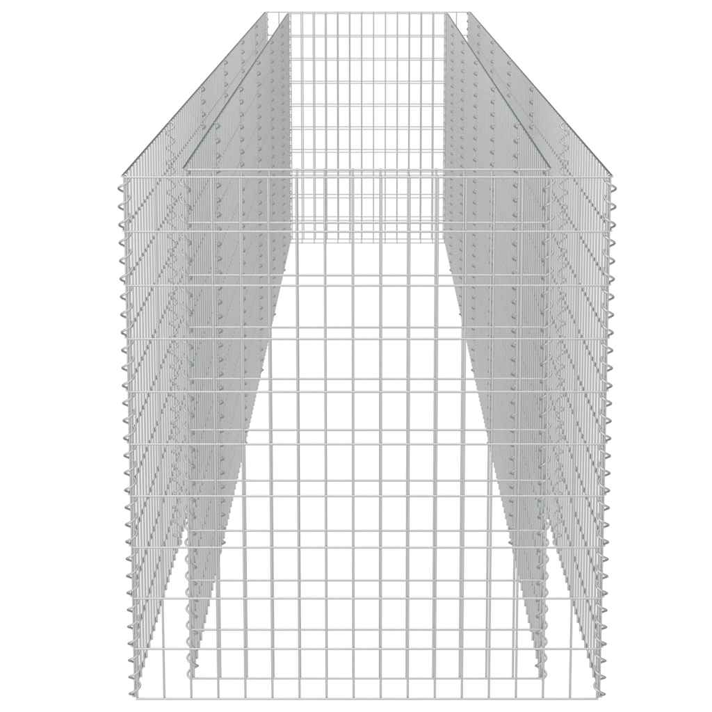 vidaXL Συρματοκιβώτιο-Γλάστρα Υπερυψωμένη 540x90x100 εκ. Γαλβ. Χάλυβας