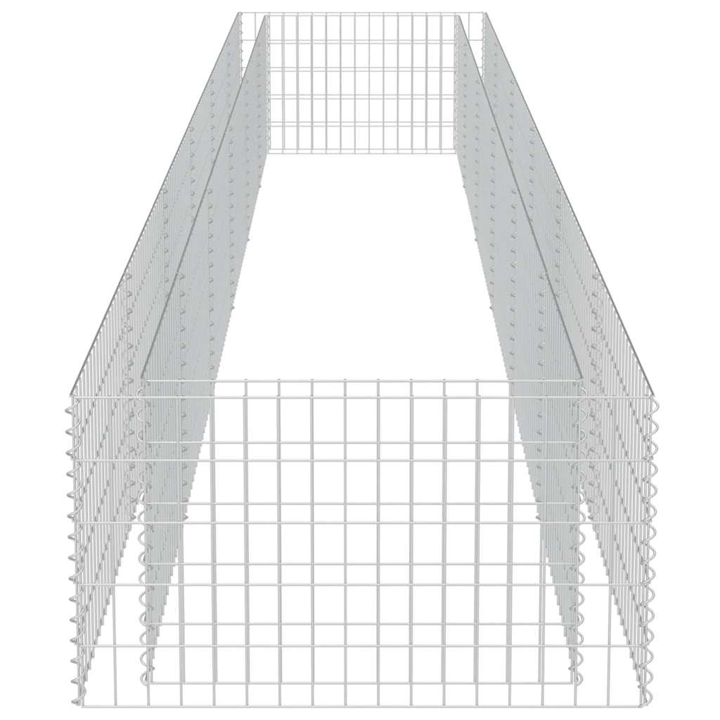vidaXL Συρματοκιβώτιο-Γλάστρα Υπερυψωμένη 540x90x50 εκ. Γαλβ. Χάλυβας
