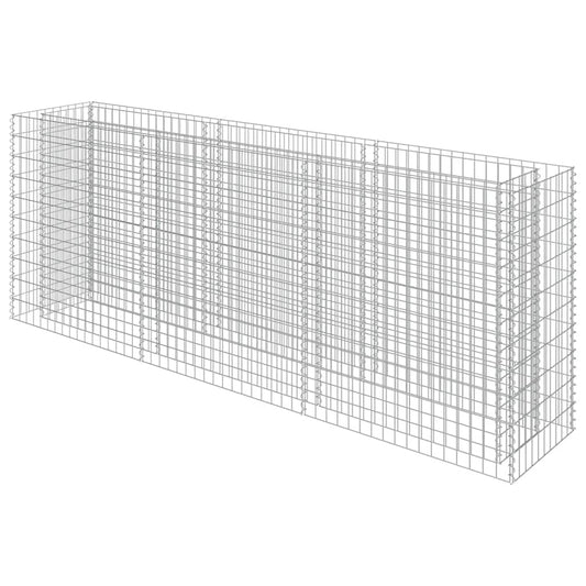 vidaXL Συρματοκιβώτιο-Γλάστρα Υπερυψωμένη 270x50x100 εκ. Γαλβ. Χάλυβας