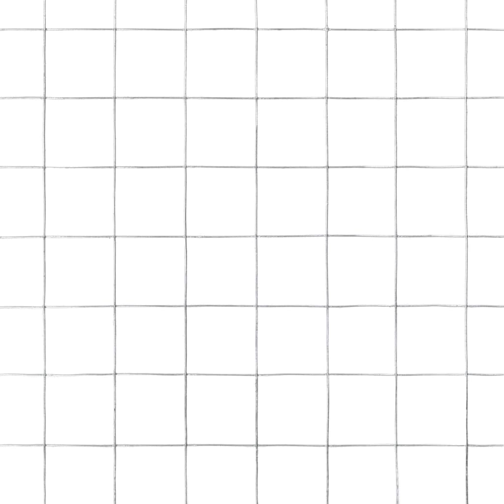 vidaXL Συρματόπλεγμα Κοτετσόσυρμα Ασημί 10 x 1,5 μ. Γαλβαν. Ατσάλι