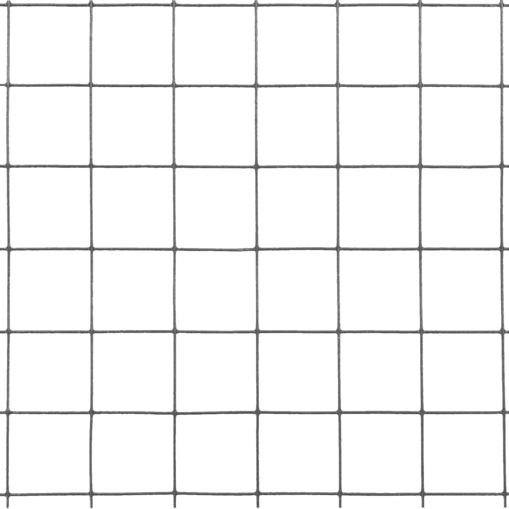 vidaXL Συρματόπλεγμα Εξάγωνο Γκρι 25x1 μ. από Ατσάλι με Επικάλυψη PVC