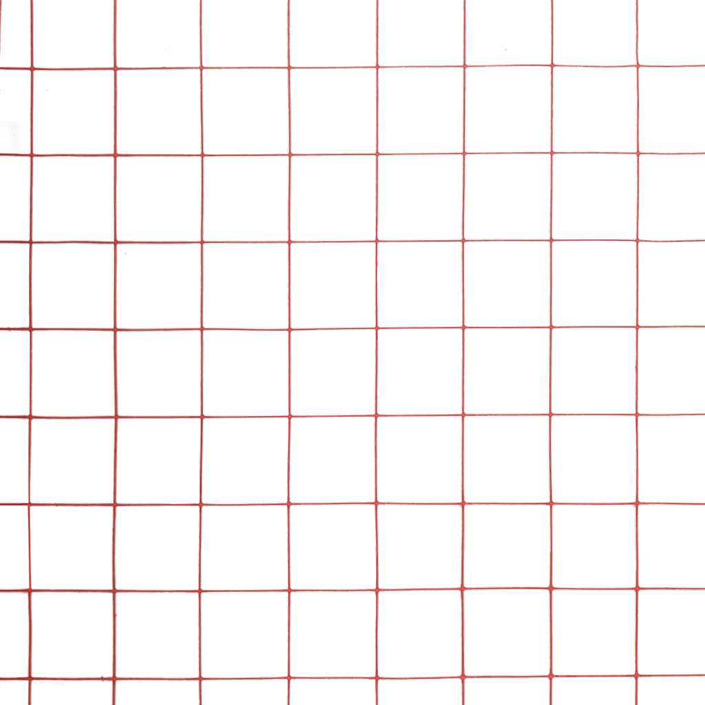 vidaXL Συρματόπλεγμα Κόκκινο 10x1 μ. Ατσάλι με Επικάλυψη PVC