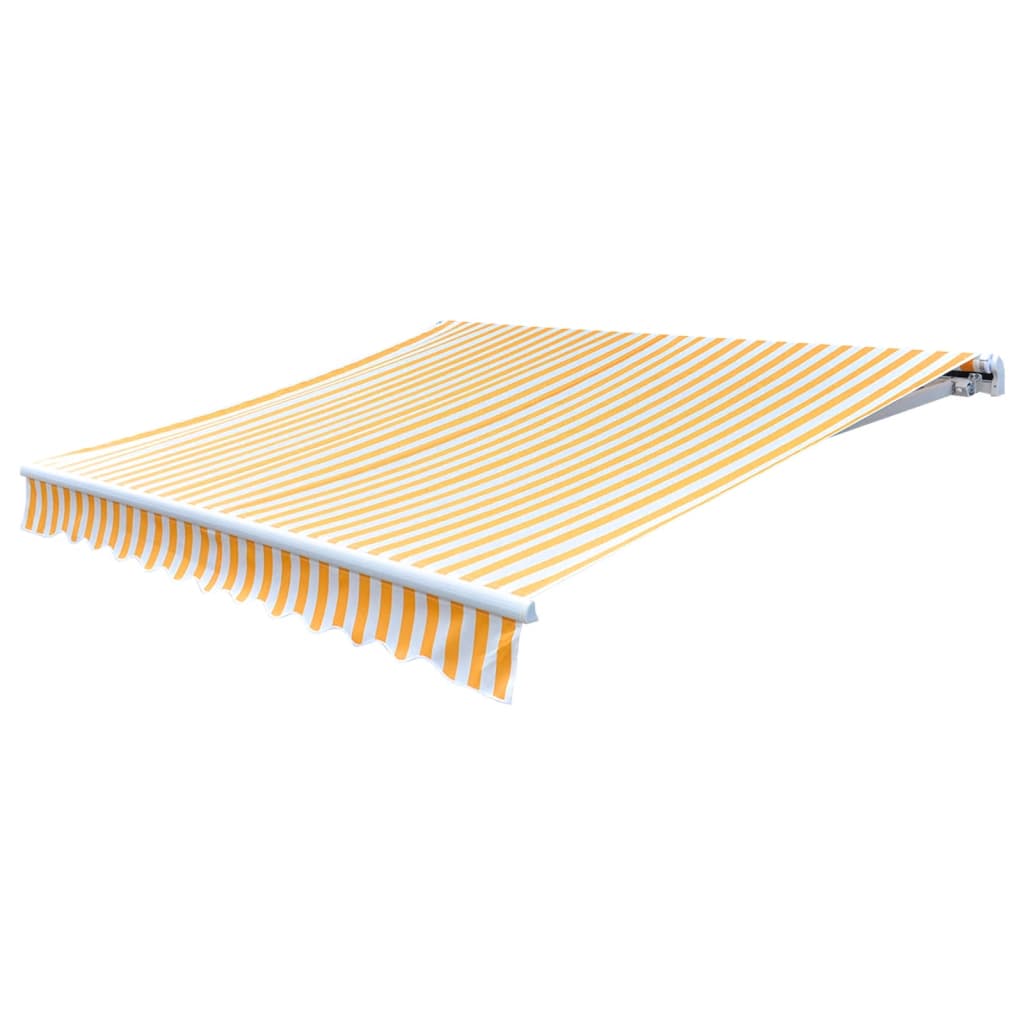 vidaXL Τεντόπανο Πορτοκαλί / Λευκό 450 x 300 εκ. από Καραβόπανο