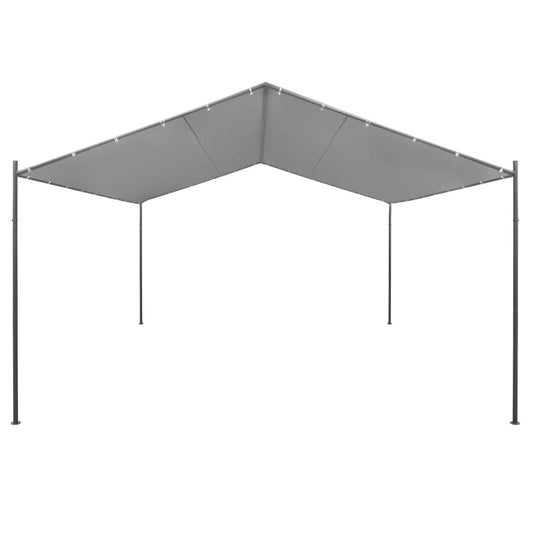 vidaXL Κιόσκι Κήπου Ανθρακί 400 x 400 x 260 εκ. Ατσάλινο