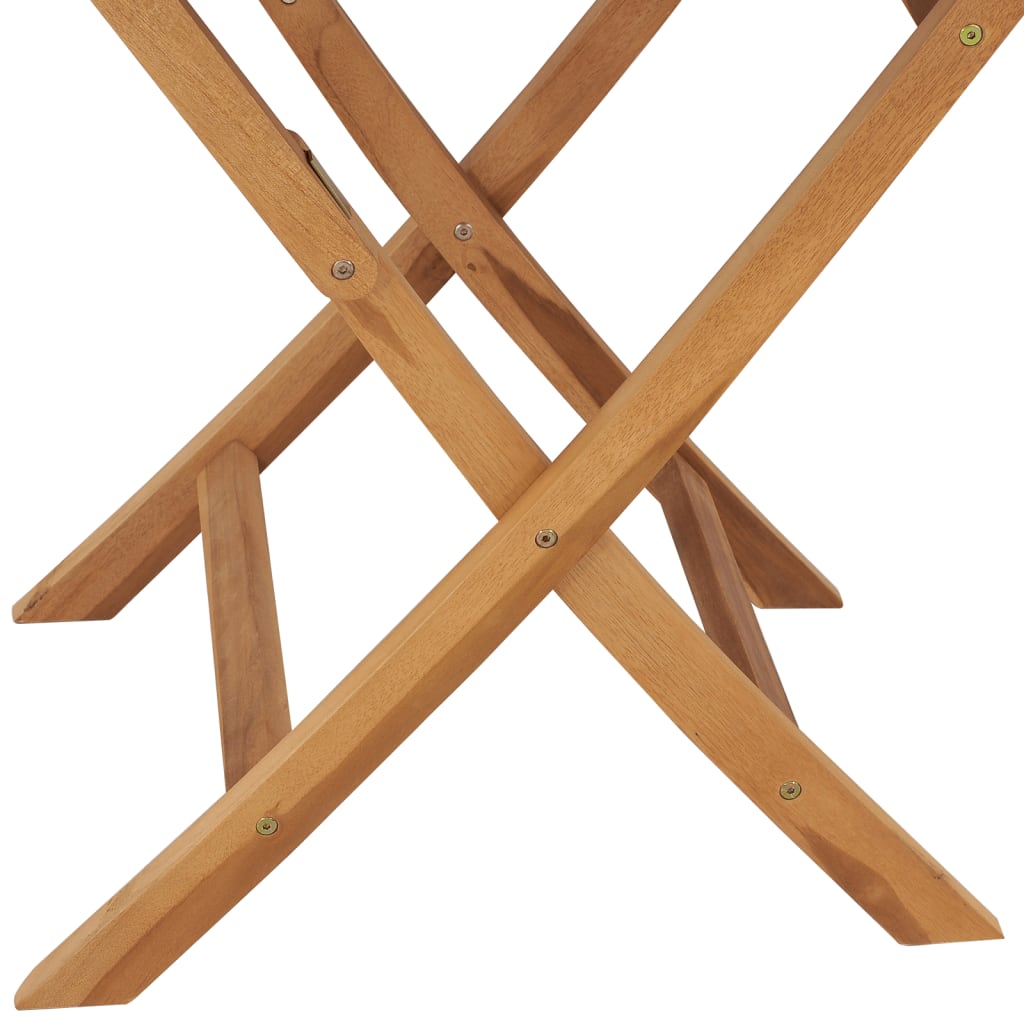 vidaXL Τραπέζι Κήπου Πτυσσόμενο 85 x 76 εκ. από Μασίφ Ξύλο Teak