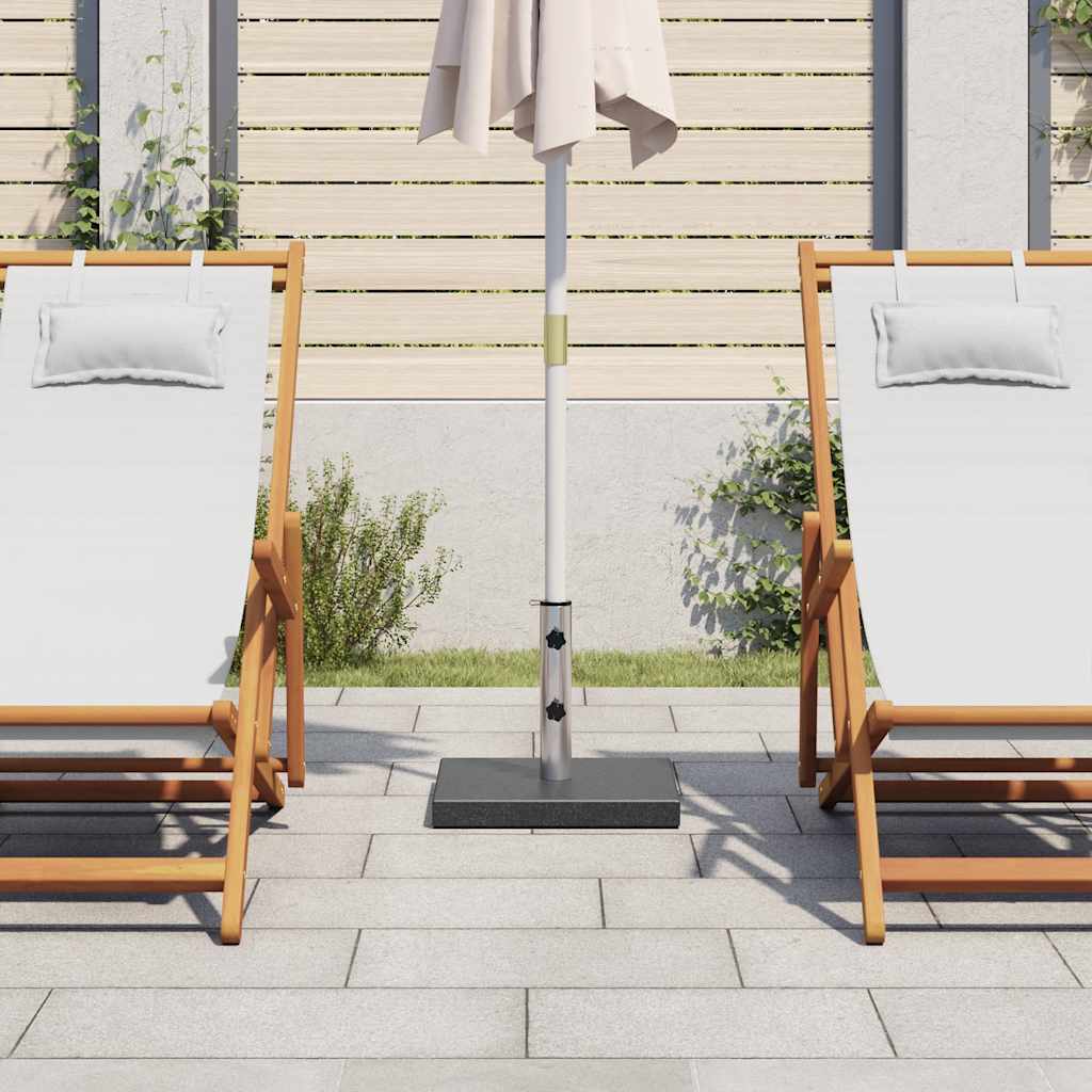 vidaXL Βάση Ομπρέλας Τετράγωνη Μαύρη 28,5 κ. από Γρανίτη