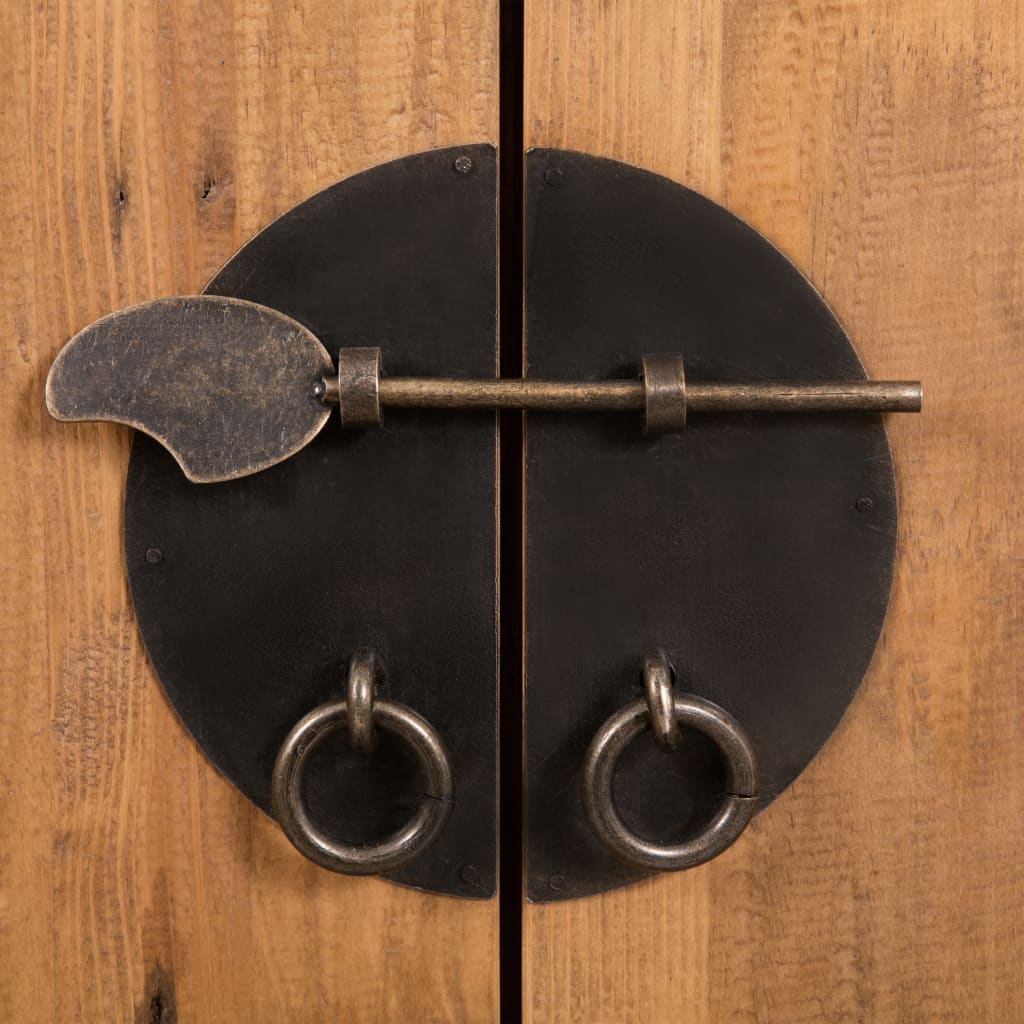 vidaXL Σετ Μπάνιου 5 Τεμ. από Μασίφ Ξύλο Πεύκου