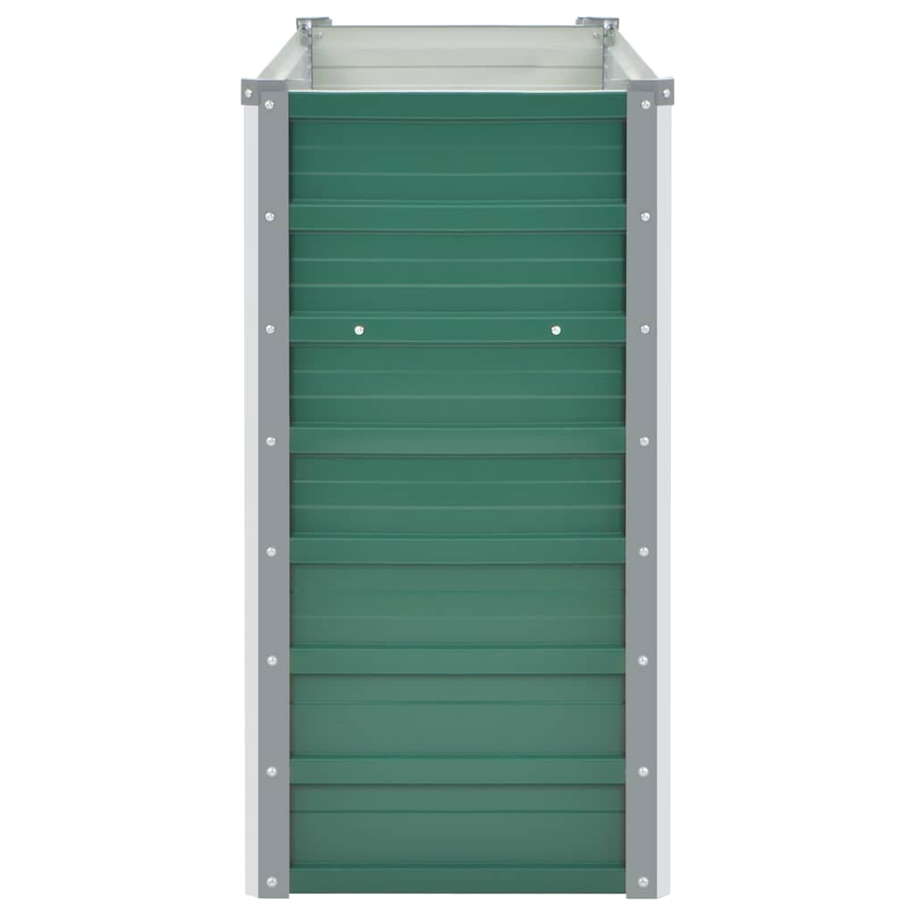 vidaXL Ζαρντινιέρα Υπερυψωμένη Πράσινη 100x40x77 εκ. Γαλβαν. Χάλυβας