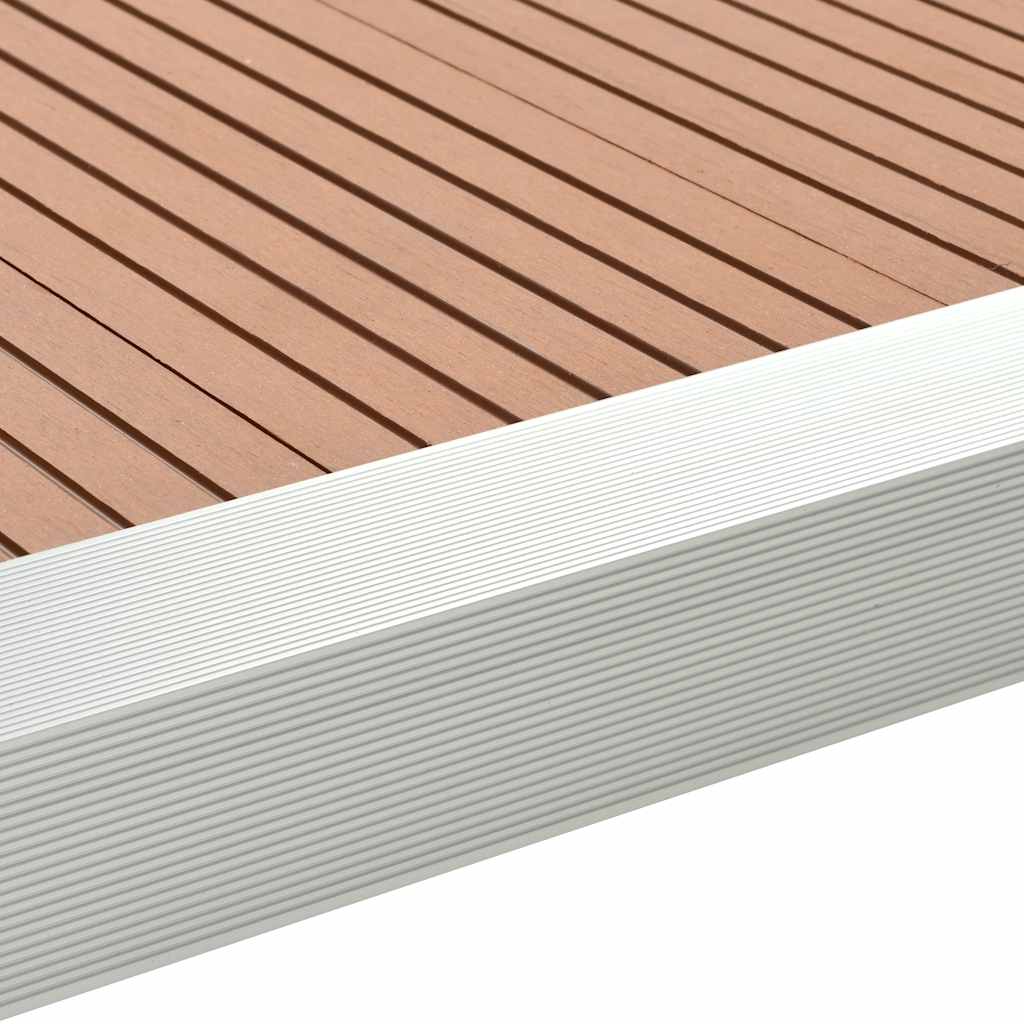 vidaXL Γωνίες Deck 5 τεμ. Ασημί 170 εκ. από Αλουμίνιο