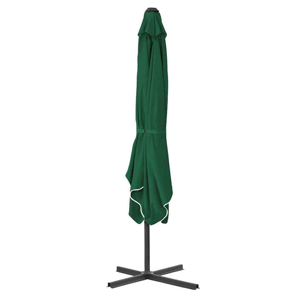 vidaXL Ομπρέλα Κήπου Πράσινη 250 x 250 εκ. με Ατσάλινο Ιστό