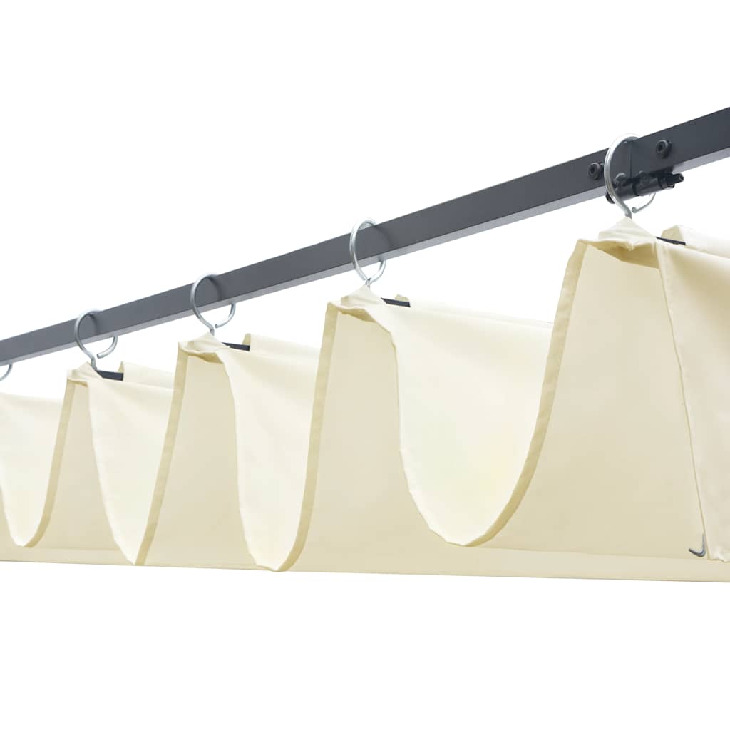 vidaXL Κιόσκι με Οροφή Καφέ/Κρεμ 300x300x220 εκ. από Συνθετικό Ρατάν