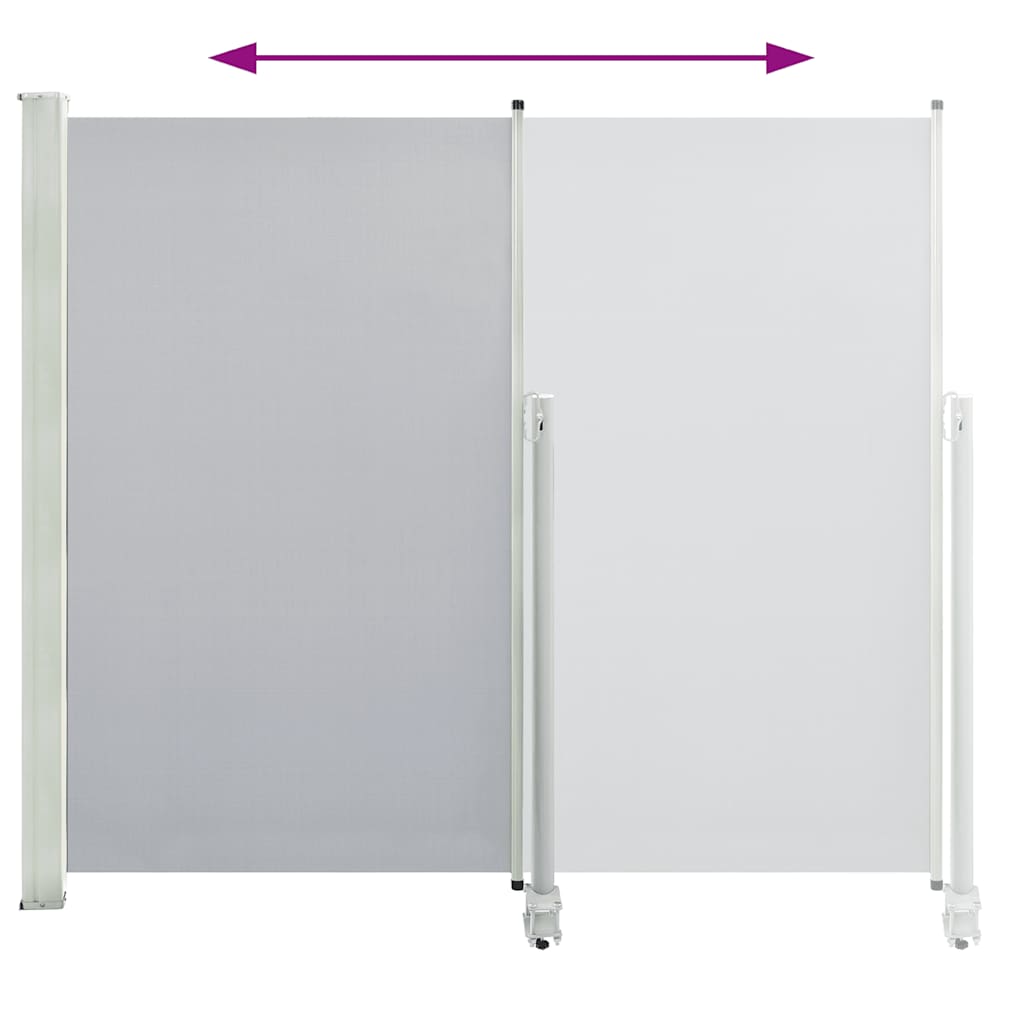 vidaXL Σκίαστρο Πλαϊνό Συρόμενο Βεράντας Γκρι 160 x 300 εκ.