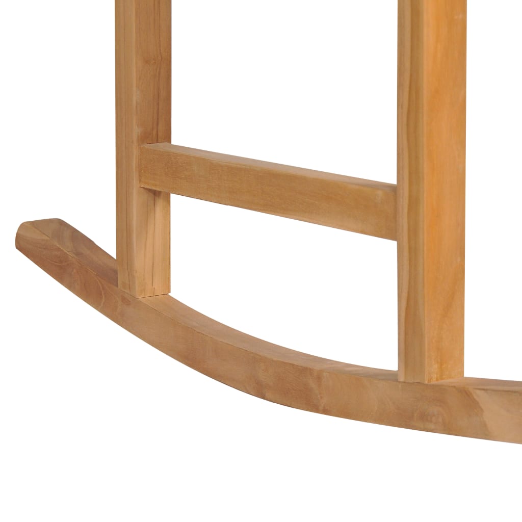 vidaXL Καρέκλα Κουνιστή από Μασίφ Ξύλο Teak