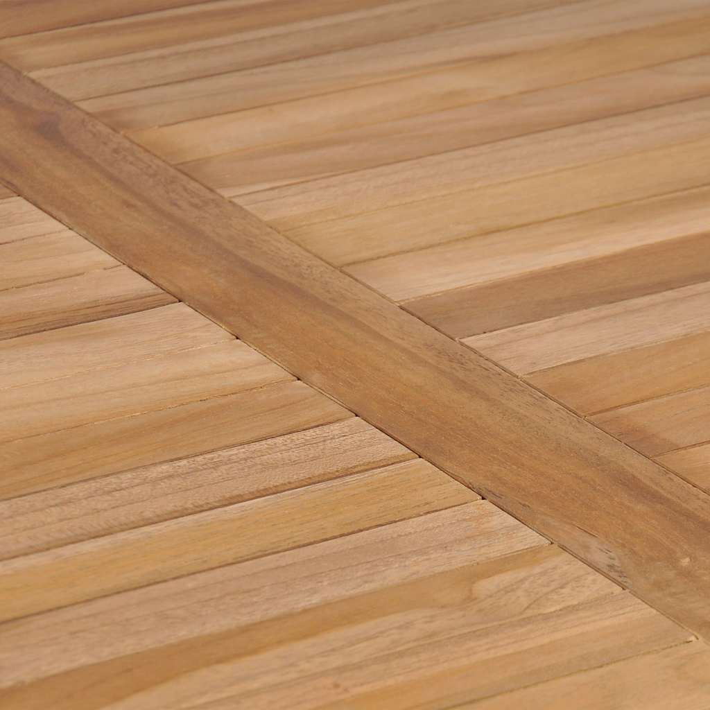vidaXL Τραπέζι Κήπου 80 x 80 x 77 εκ. από Μασίφ Ξύλο Teak