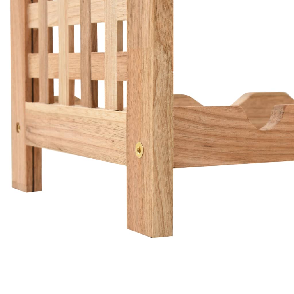 vidaXL Κάβα Κρασιών για 25 Μπουκάλια 63x25x73 εκ. Μασίφ Ξύλο Καρυδιάς