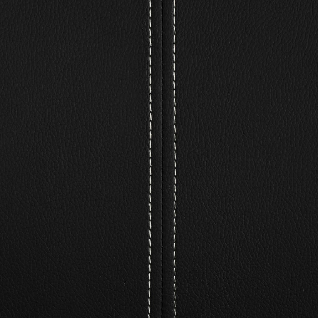 vidaXL Καρέκλες Τραπεζαρίας «Πρόβολος» 6 τεμ. Μαύρες Συνθετικό Δέρμα