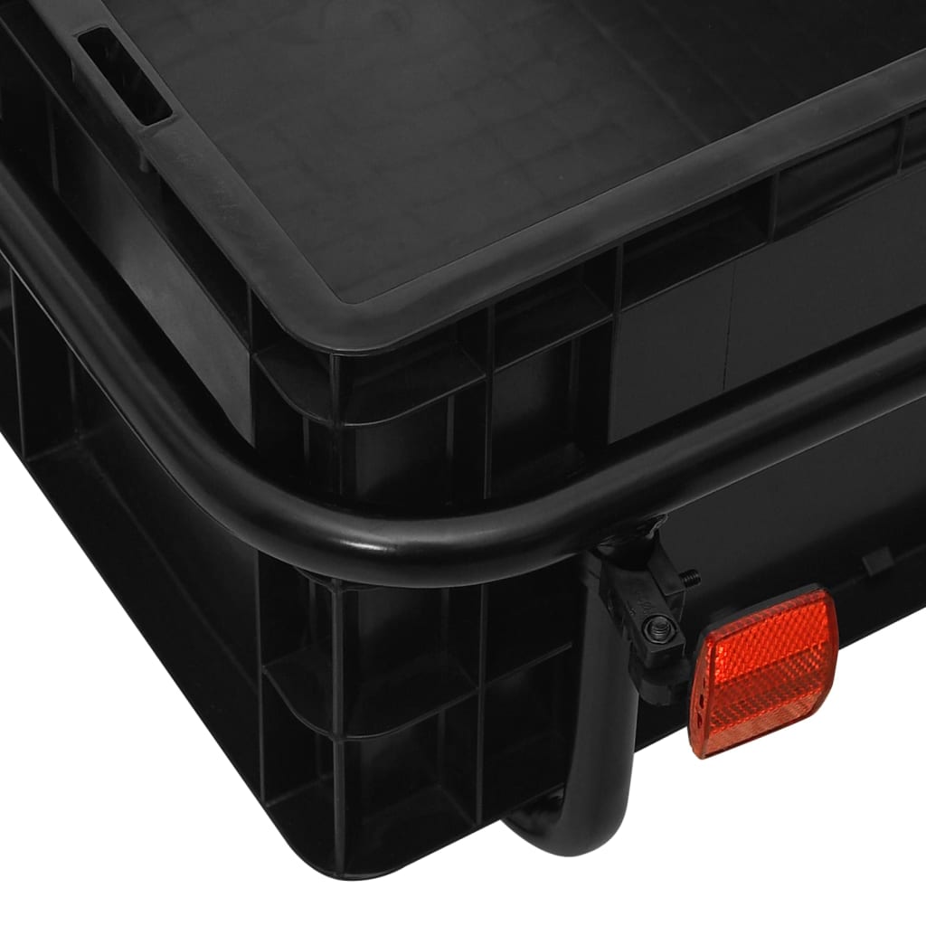 vidaXL Τρέιλερ ποδηλάτου Μαύρο 155x60x83 εκ. Ατσάλι