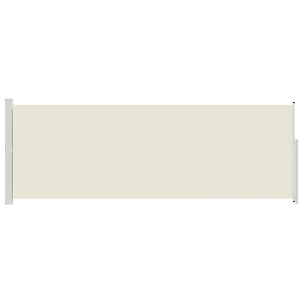 vidaXL Σκίαστρο Πλαϊνό Συρόμενο Κρεμ 160 x 500 εκ.