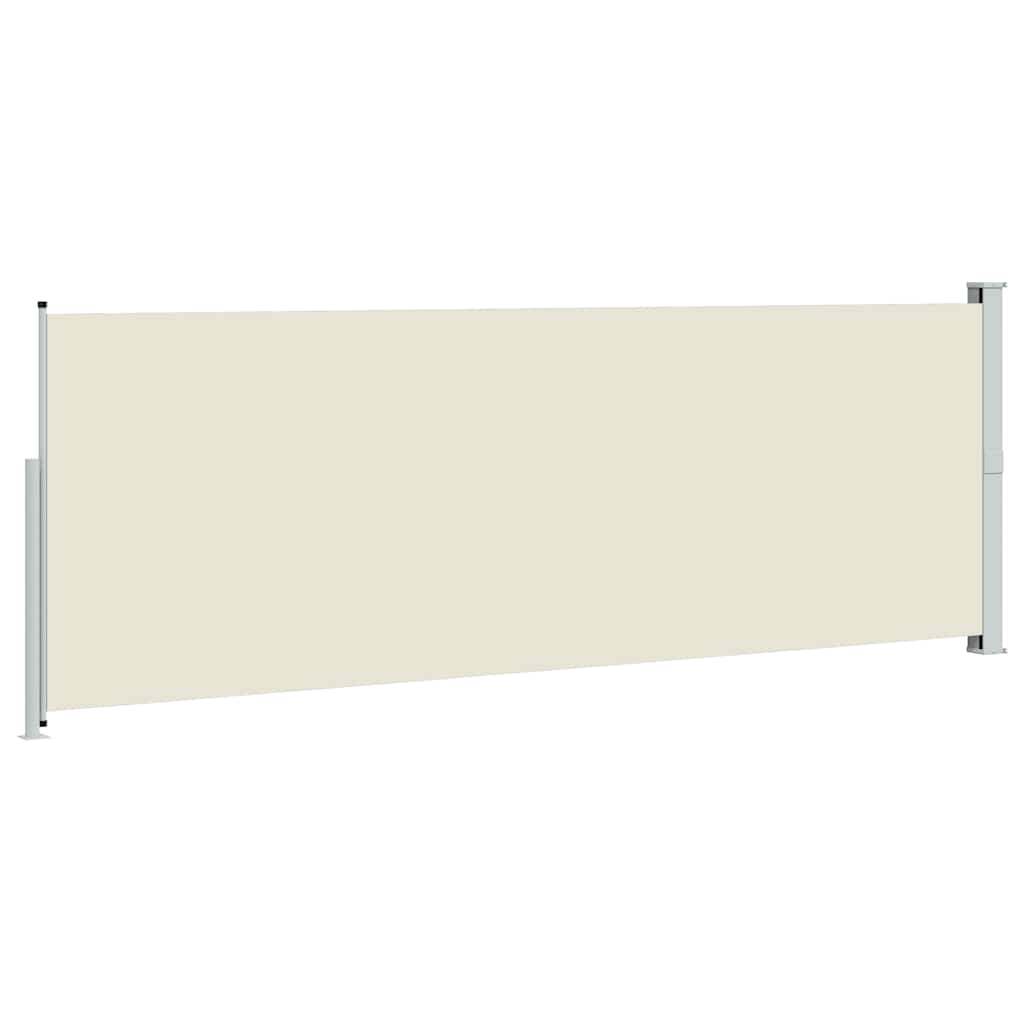 vidaXL Σκίαστρο Πλαϊνό Συρόμενο Κρεμ 160 x 500 εκ.