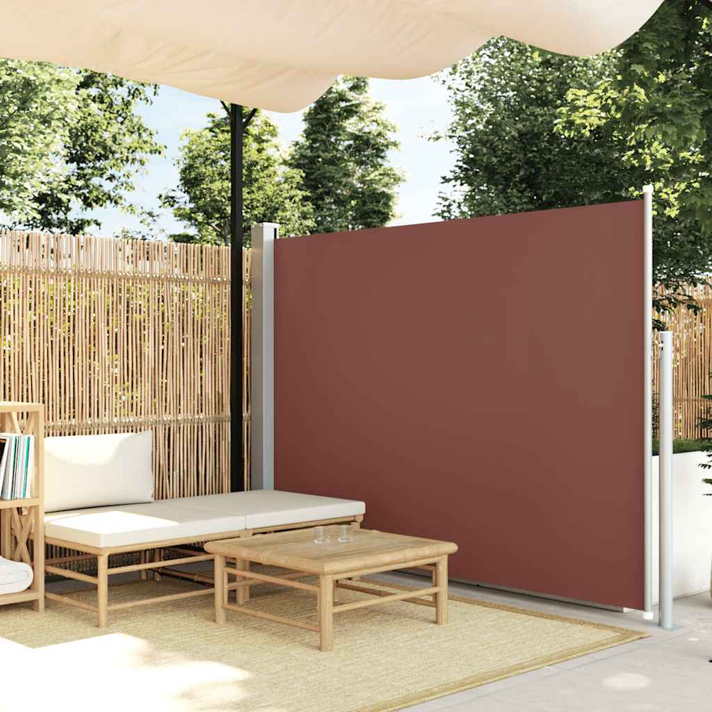 vidaXL Σκίαστρο Πλαϊνό Συρόμενο Καφέ 160 x 500 εκ.