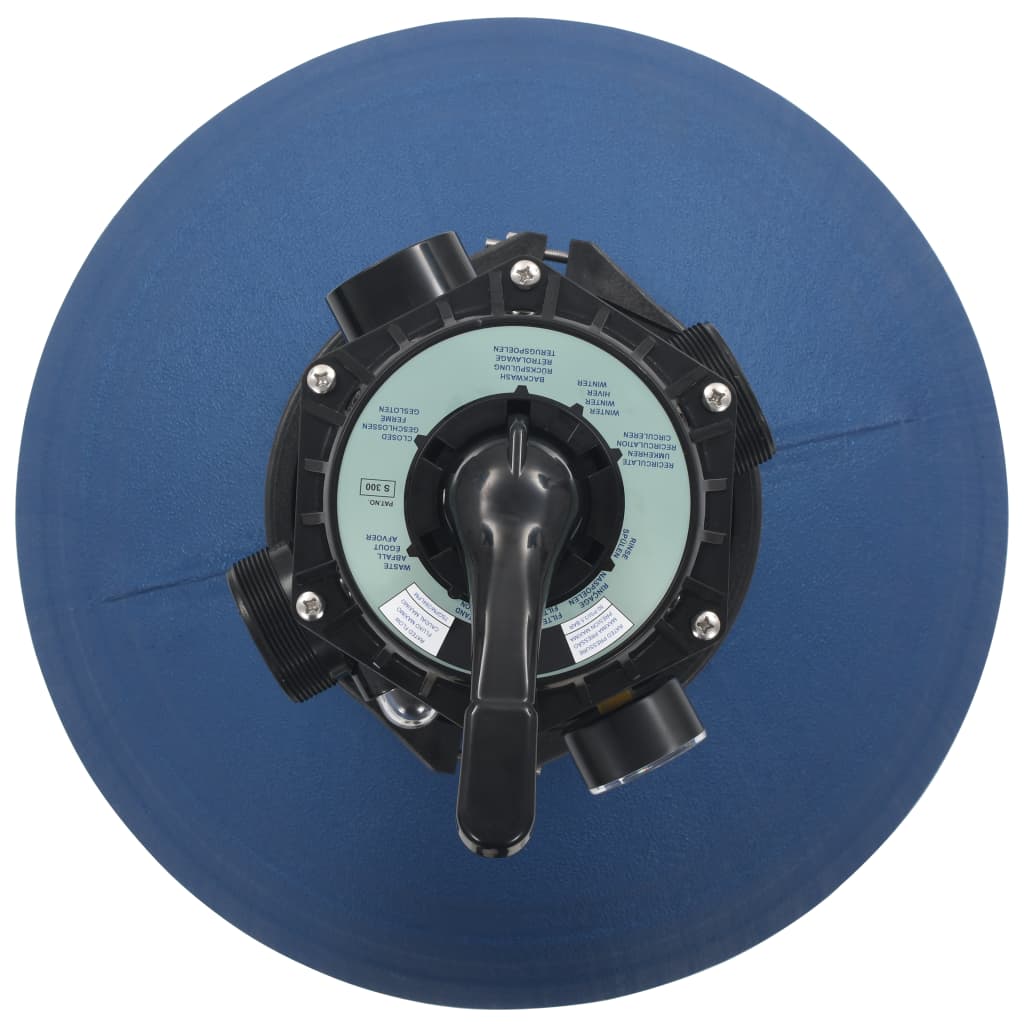 vidaXL Φίλτρο Άμμου για Πισίνες με Βαλβίδα 6 Θέσεων Μπλε 560 χιλ.