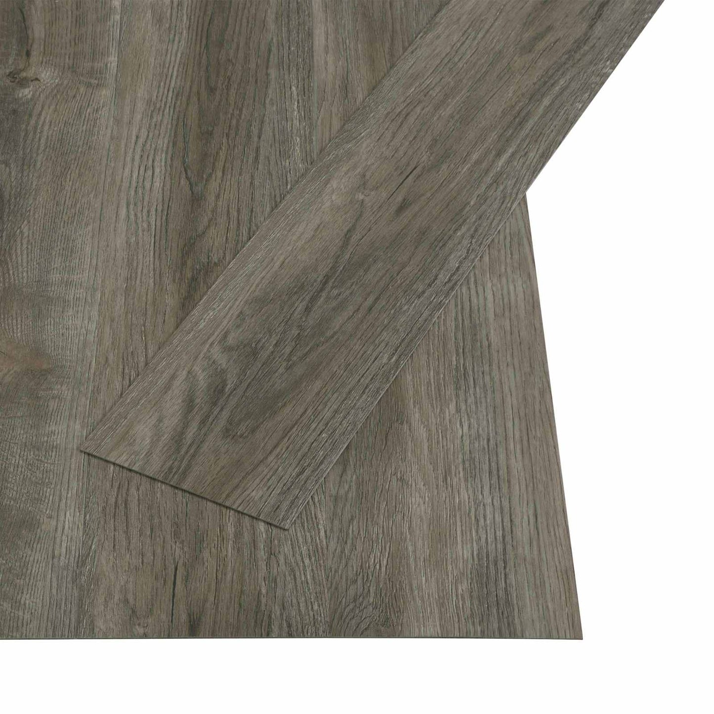 vidaXL Αυτοκόλλητη Πλάκα Δαπέδου 32 pcs Γκρι και Καφέ 4,46 τ.μ. PVC