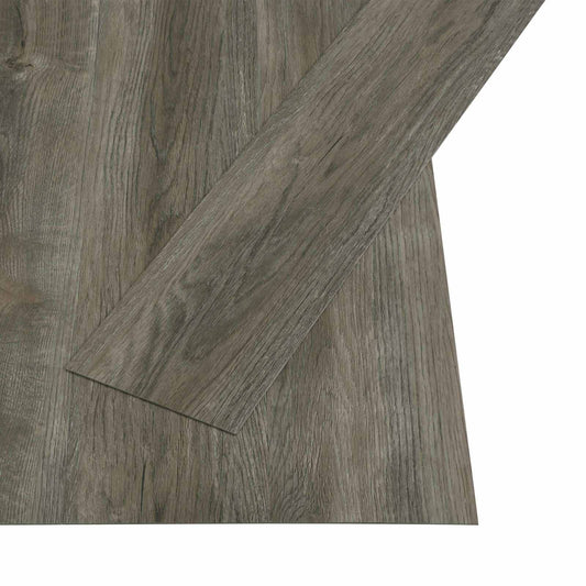 vidaXL Αυτοκόλλητη Πλάκα Δαπέδου 32 pcs Γκρι και Καφέ 4,46 τ.μ. PVC